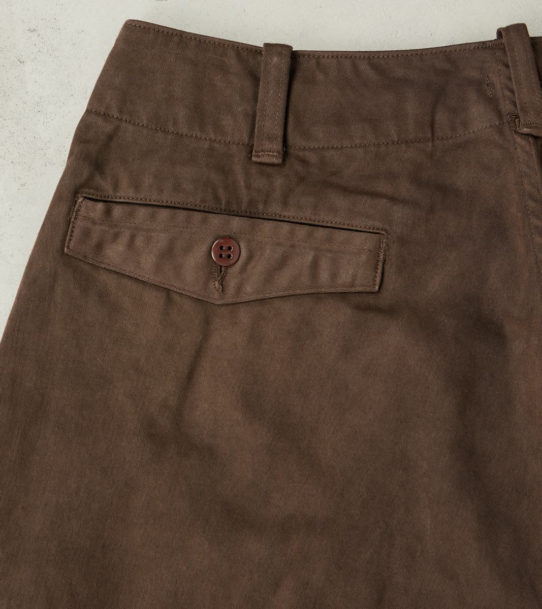 Lot. 202 Engineer Trousers - Chino Cloth - Mud Dyed Brown