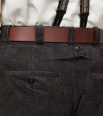 Lot. 201 Work Trousers - Tweeduroy - Melange Charcoal