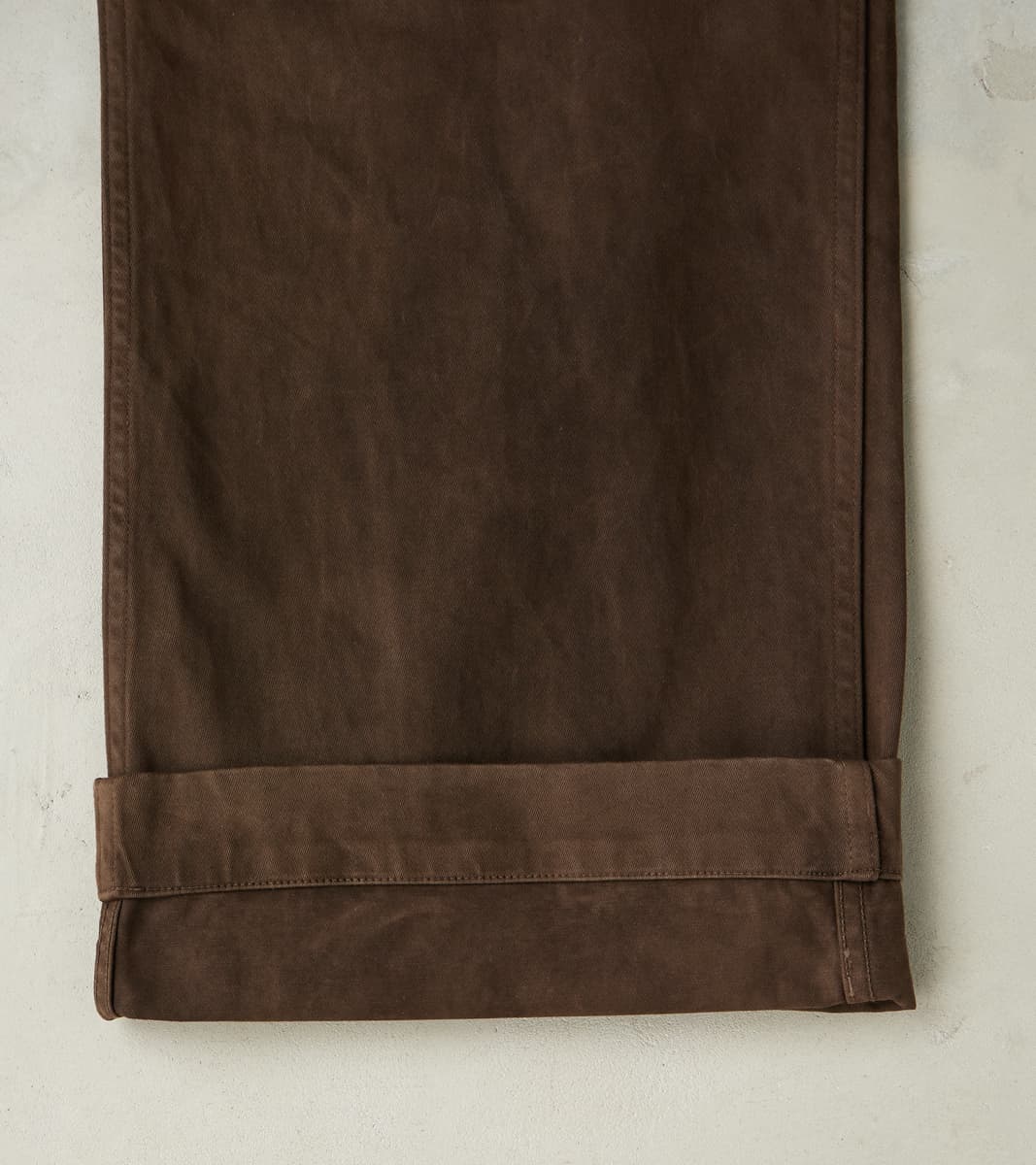 Lot. 202 Engineer Trousers - Chino Cloth - Mud Dyed Brown