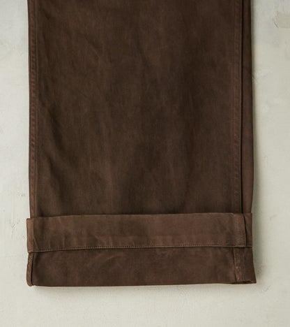 Lot. 202 Engineer Trousers - Chino Cloth - Mud Dyed Brown