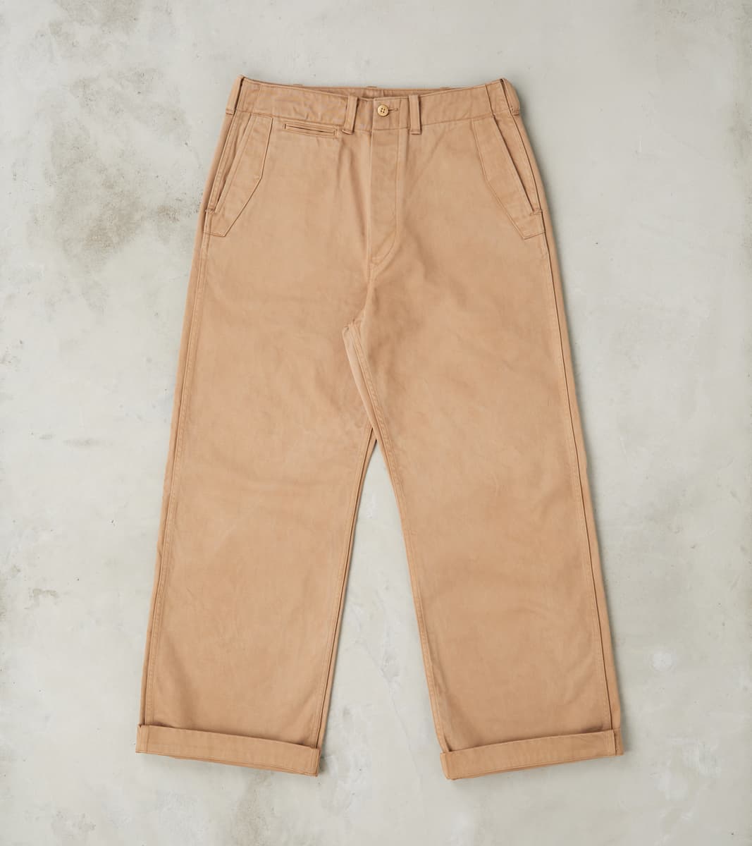 Taiga Takahashi T.T Lot. 202 Engineer Trousers - Chino Cloth - Natural…