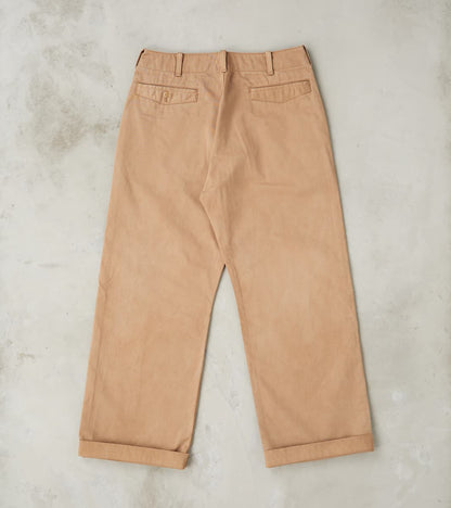 Lot. 202 Engineer Trousers - Chino Cloth - Natural Dyed Beige
