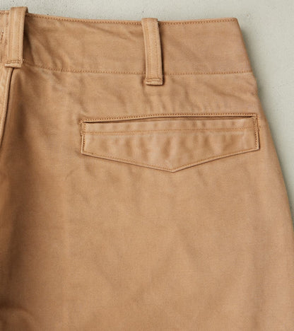 Lot. 202 Engineer Trousers - Chino Cloth - Natural Dyed Beige
