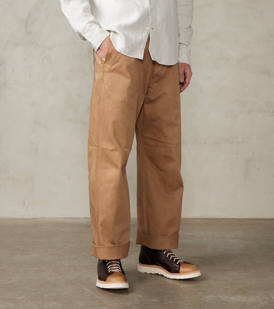 Taiga Takahashi T.T Lot. 202 Engineer Trousers - Chino Cloth - Natural…