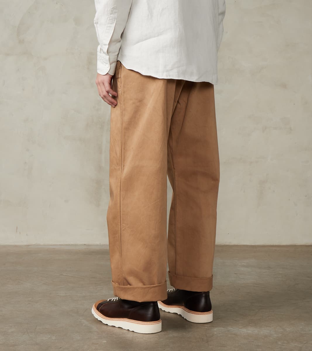 Lot. 202 Engineer Trousers - Chino Cloth - Natural Dyed Beige