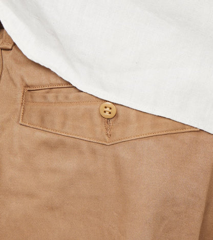 Lot. 202 Engineer Trousers - Chino Cloth - Natural Dyed Beige