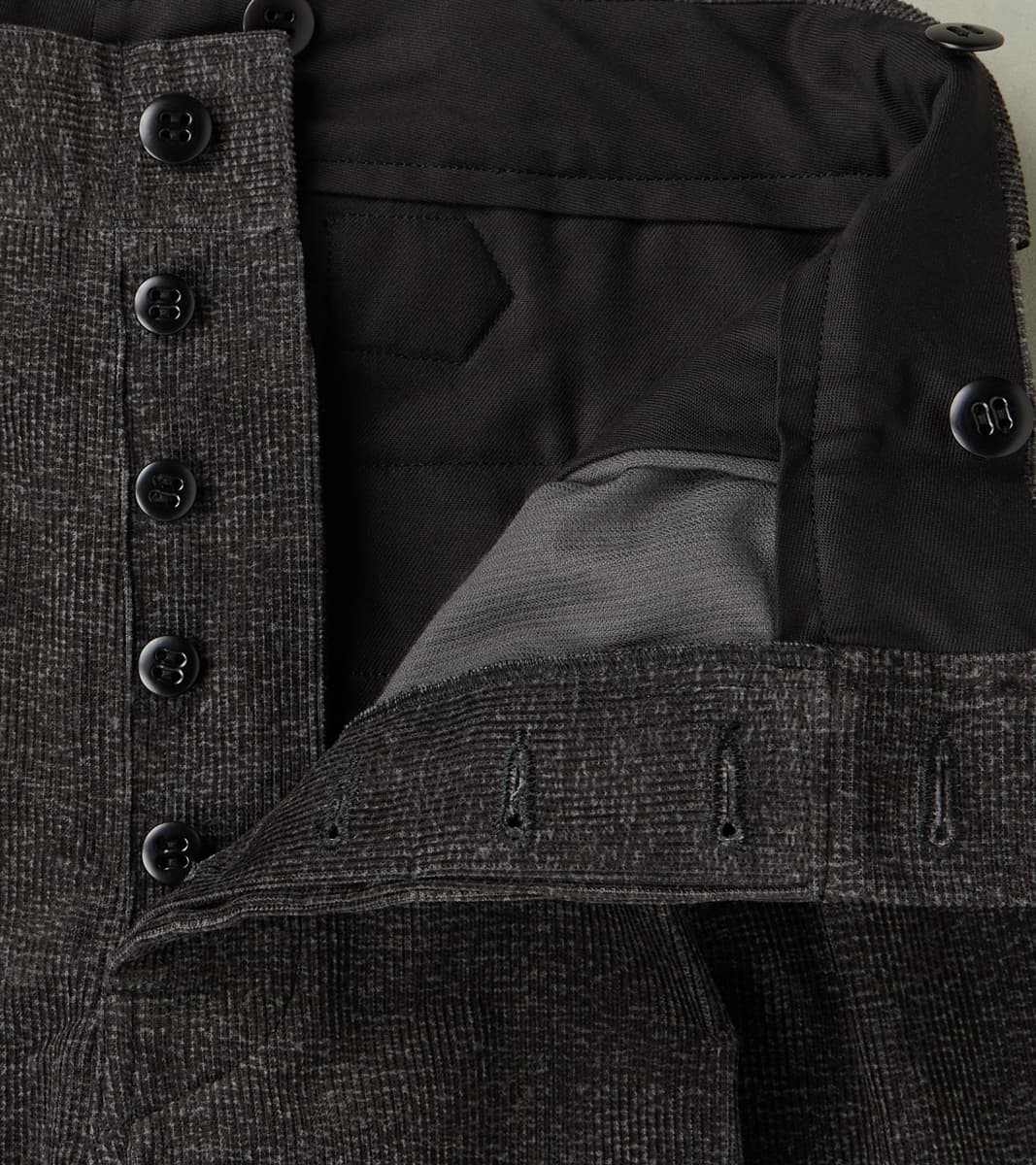 Lot. 201 Work Trousers - Tweeduroy - Melange Charcoal