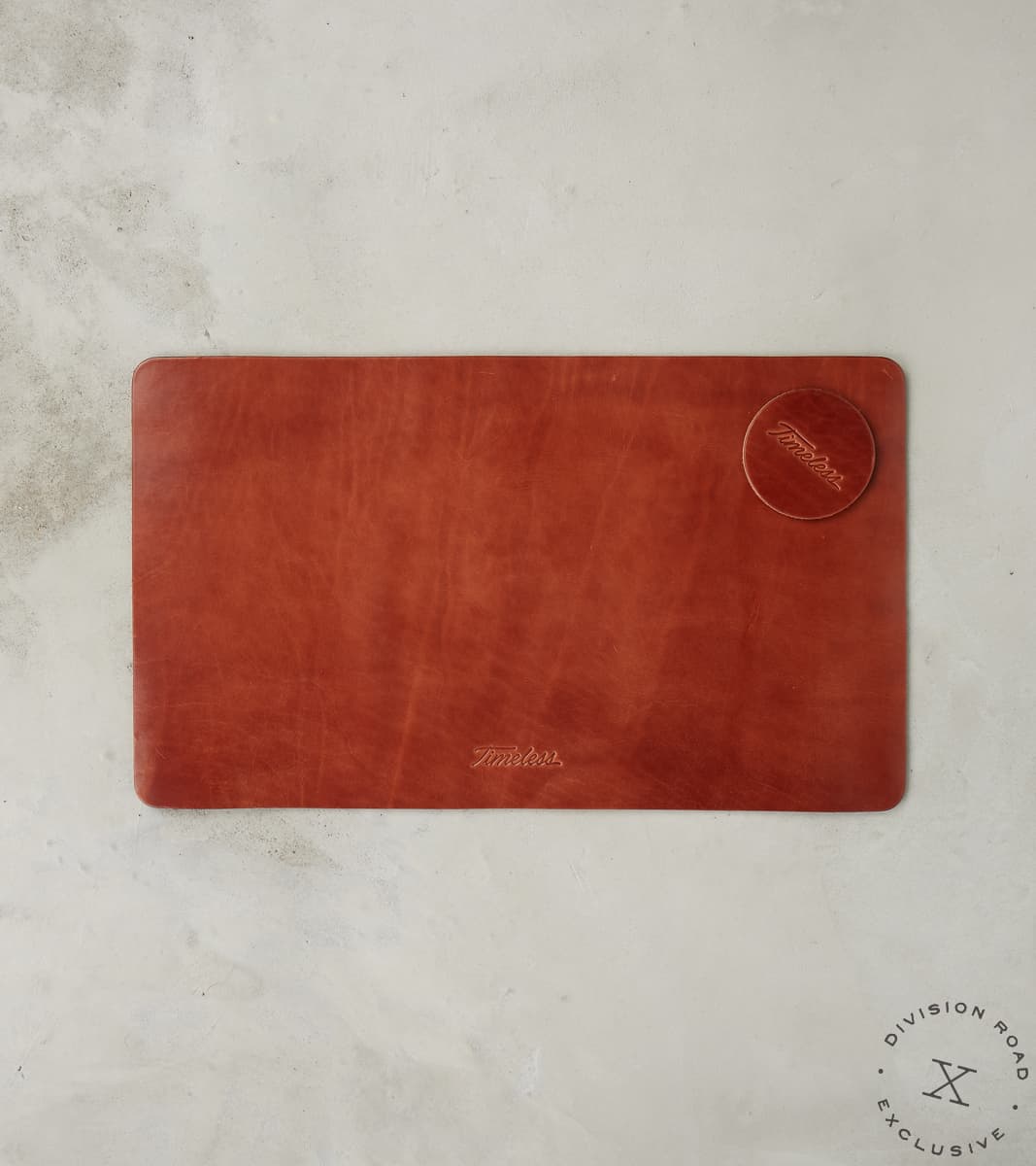 Timeless Desk Blotter Pad - Wickett & Craig Traditional Harness - Medium Brown