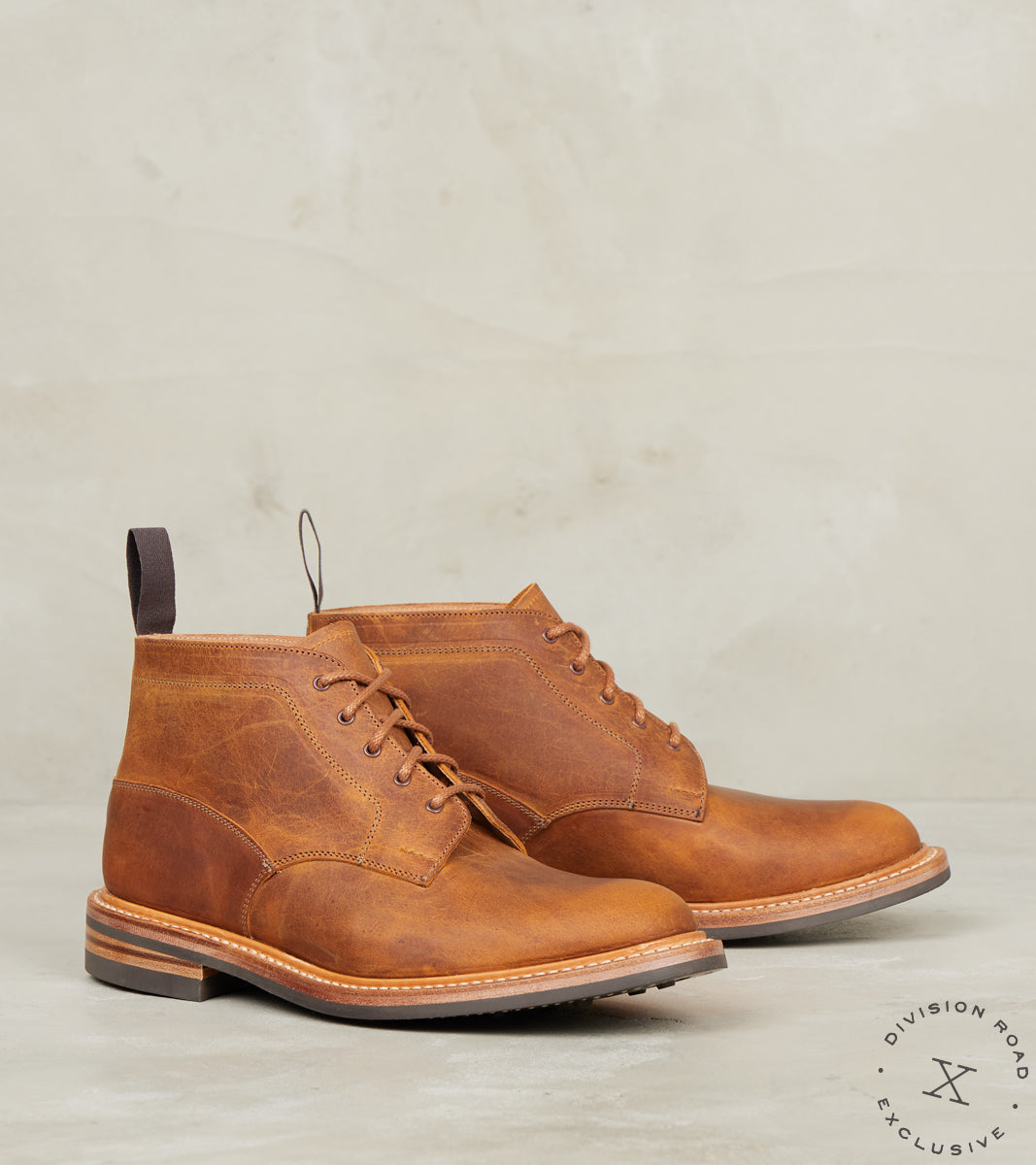 Tricker's x Division Road Monty Chukka - 4497 - Dainite - Horween Cognac Predator