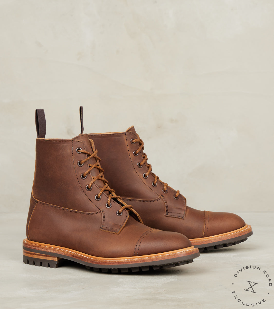 Tricker's x Division Road Allan Boot - 2298 - Commando - Horween Whiskey Predator