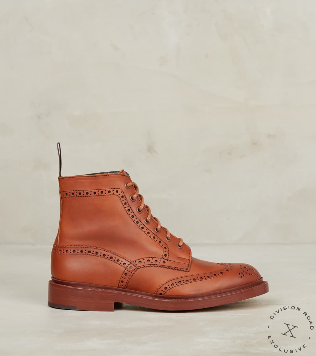 Tricker's x Division Road Stow Boot - 4497 - Leather - Tempesti Ambra Elbamatt Li…