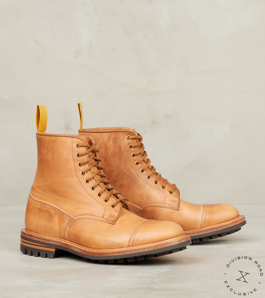 Tricker's x Division Road Churchill Boot - 4497 - Commando - Horween Natural Dubl…