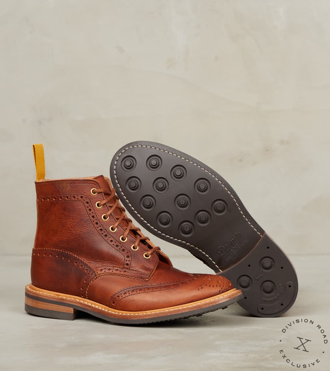 Tricker's x DR Stow Boot - 4497 - Dainite - Badalassi Cognac Carlo