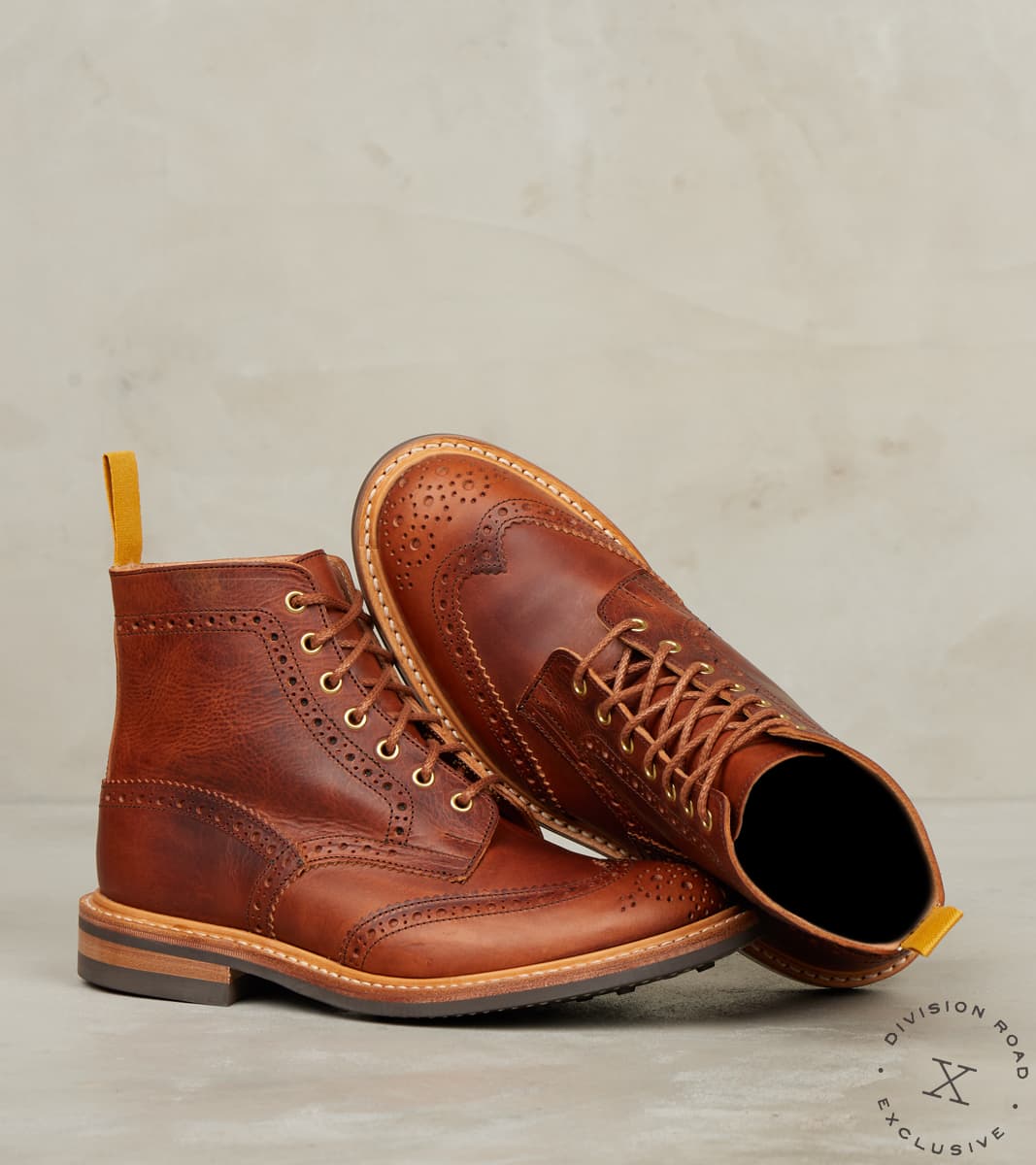 Stow Boot - 4497 - Dainite - Badalassi Cognac Carlo Wax