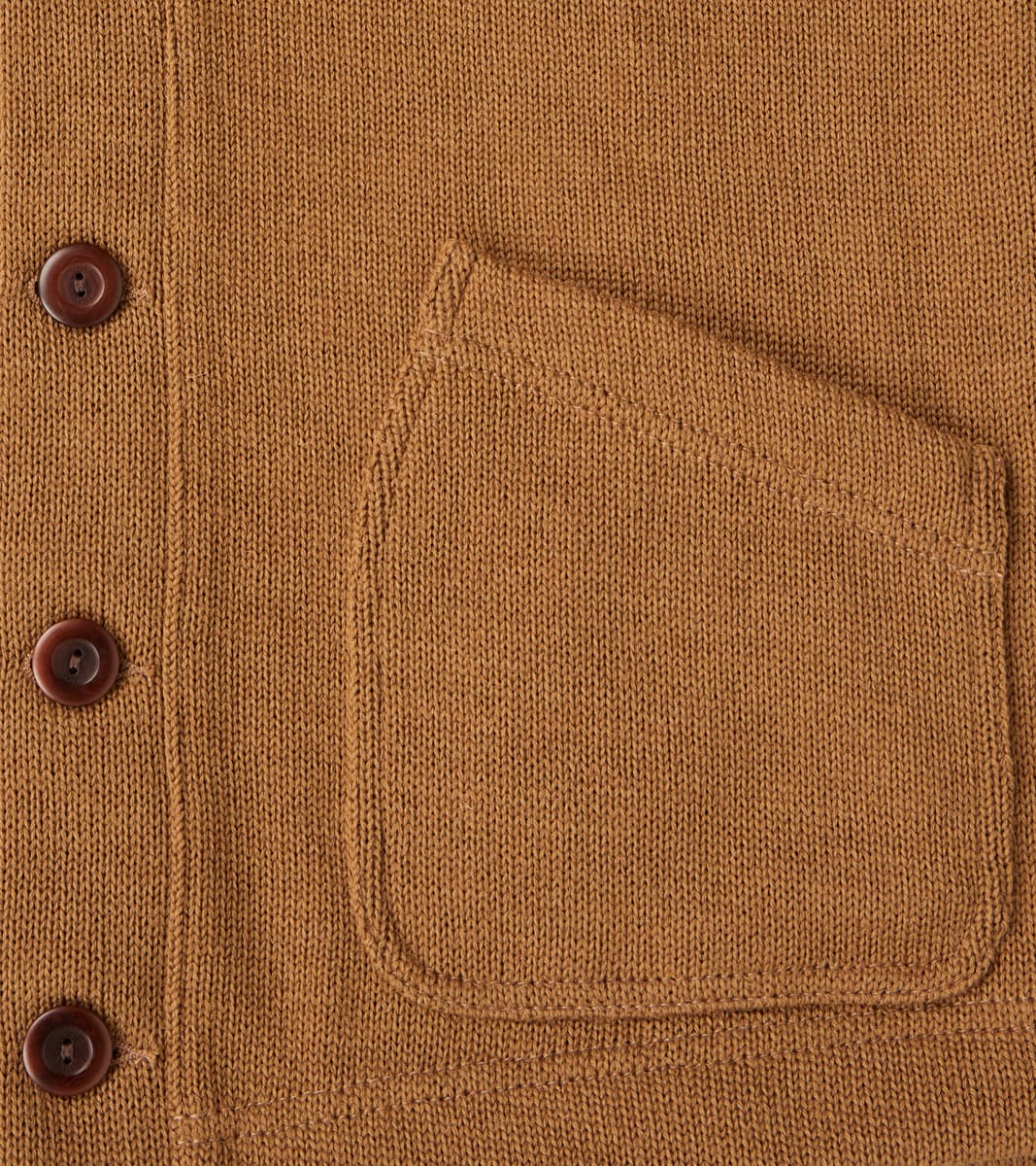 Shawl Cardigan - Dark Tan