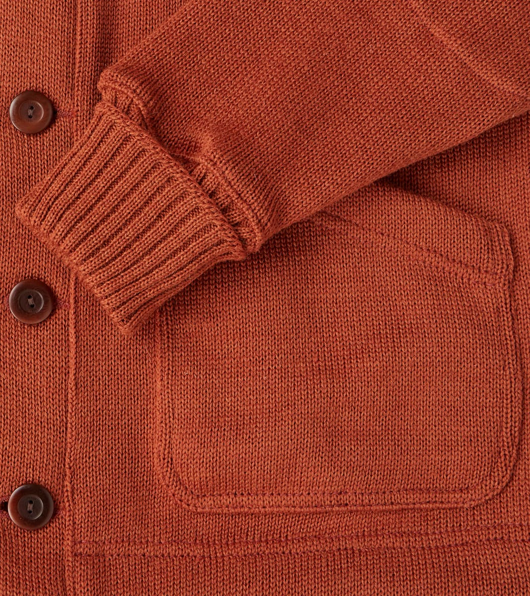 Shawl Cardigan - Burnt Orange