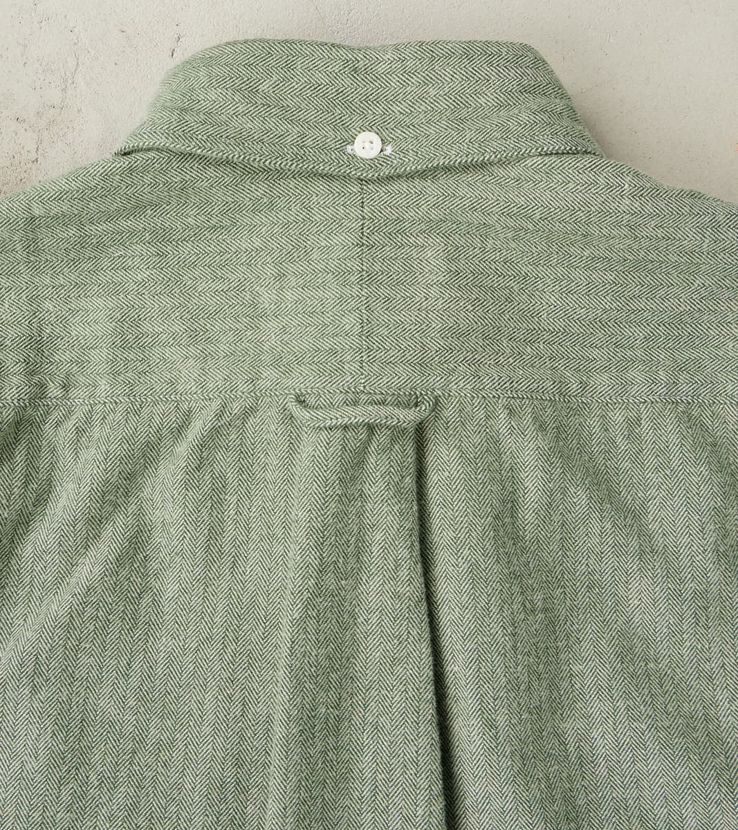 Shetland Herringbone Flannel - Basil