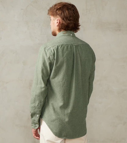 Shetland Herringbone Flannel - Basil