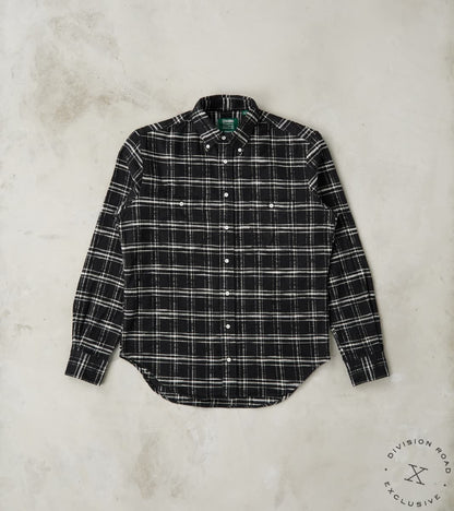 Division Road x Gitman Vintage Japanese Slubbed Twill Check - Black