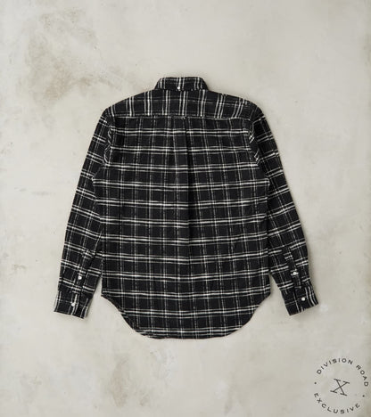 Japanese Slubbed Twill Check - Black