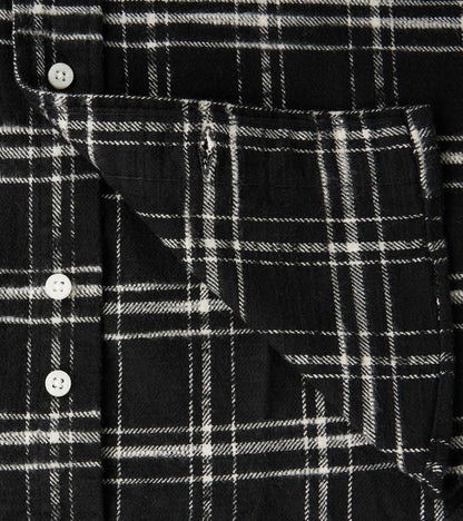 Japanese Slubbed Twill Check - Black