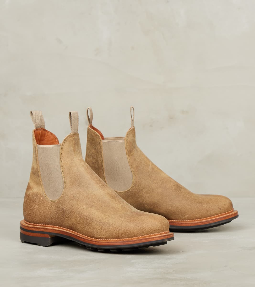 Viberg Chelsea Boot - 2030 - Ridgeway - CF Stead Desert Sand Waxy Comm…