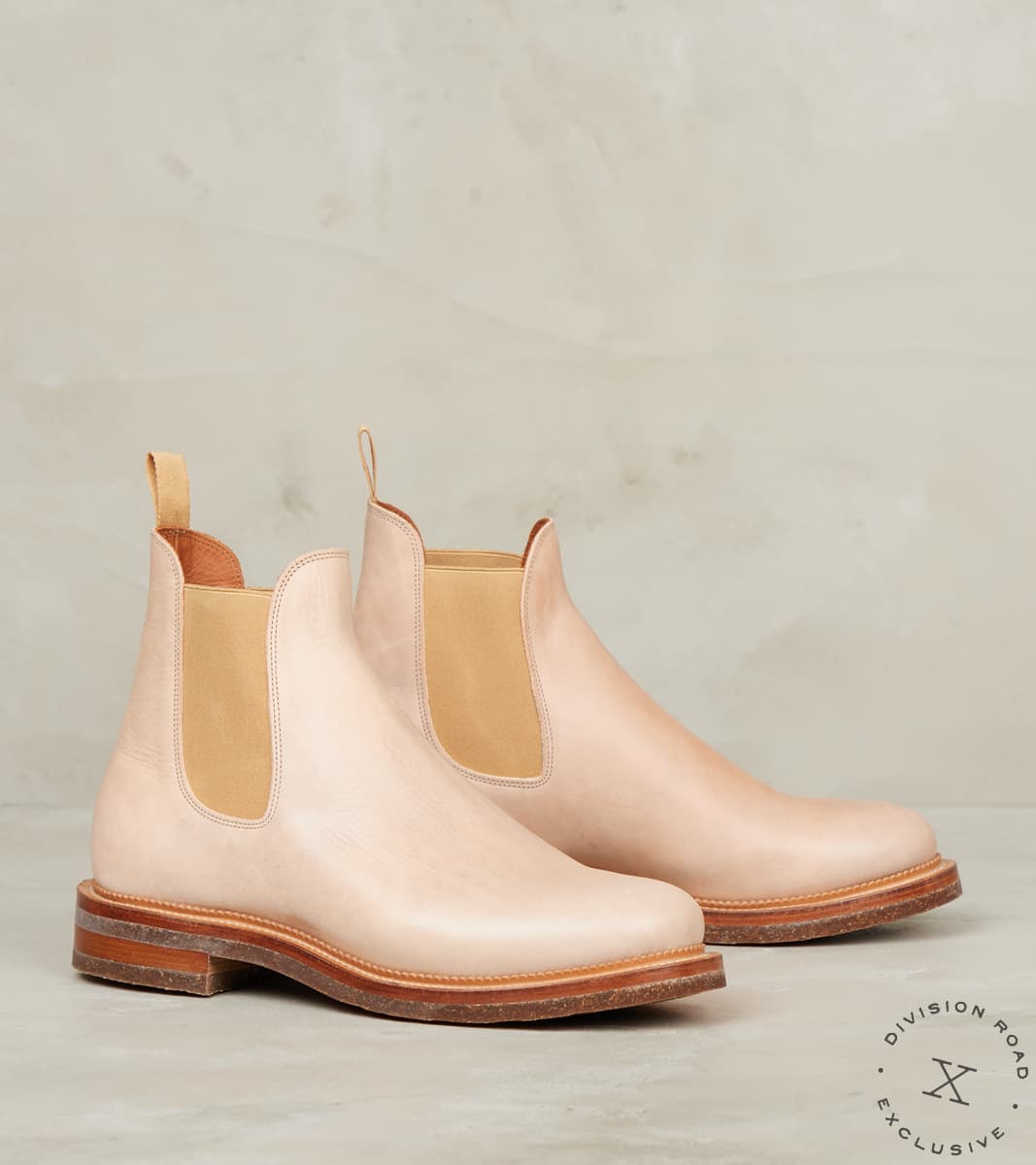 Viberg x Division Road Chelsea Boot - 2030 - Lactae Hevea - Conceria Champagne Wa…