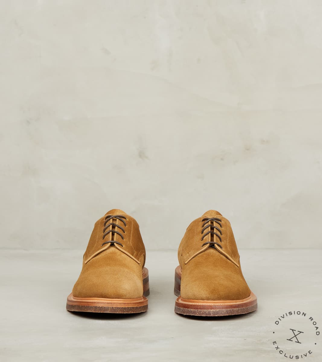 Rockland Blucher - 1035 - Lactae Hevea - CF Stead Tobacco Janus Calf Suede