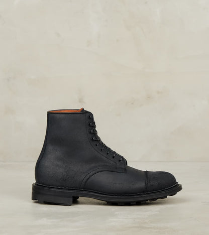 Viberg Halkett Boot - 2030 - Ridgeway - CF Stead Black Waxy Commander