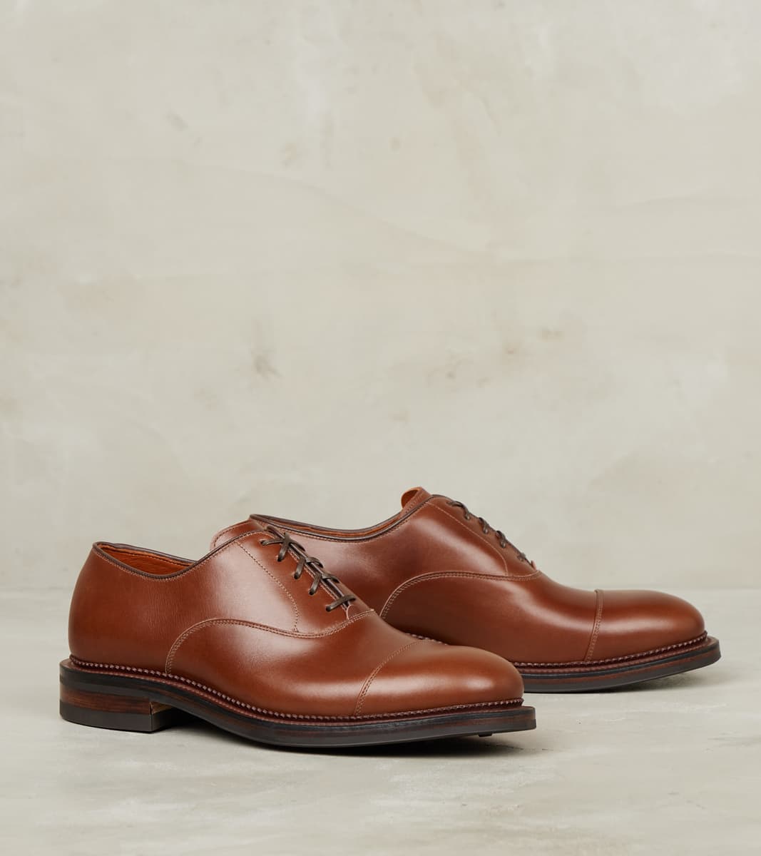 Viberg Bastion Oxford - 6478 - Dainite - D'Annonay Cognac Vocalou Calf