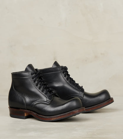 Viberg Service Boot - 310 - Split Dainite - Horween Black Wooly CXL