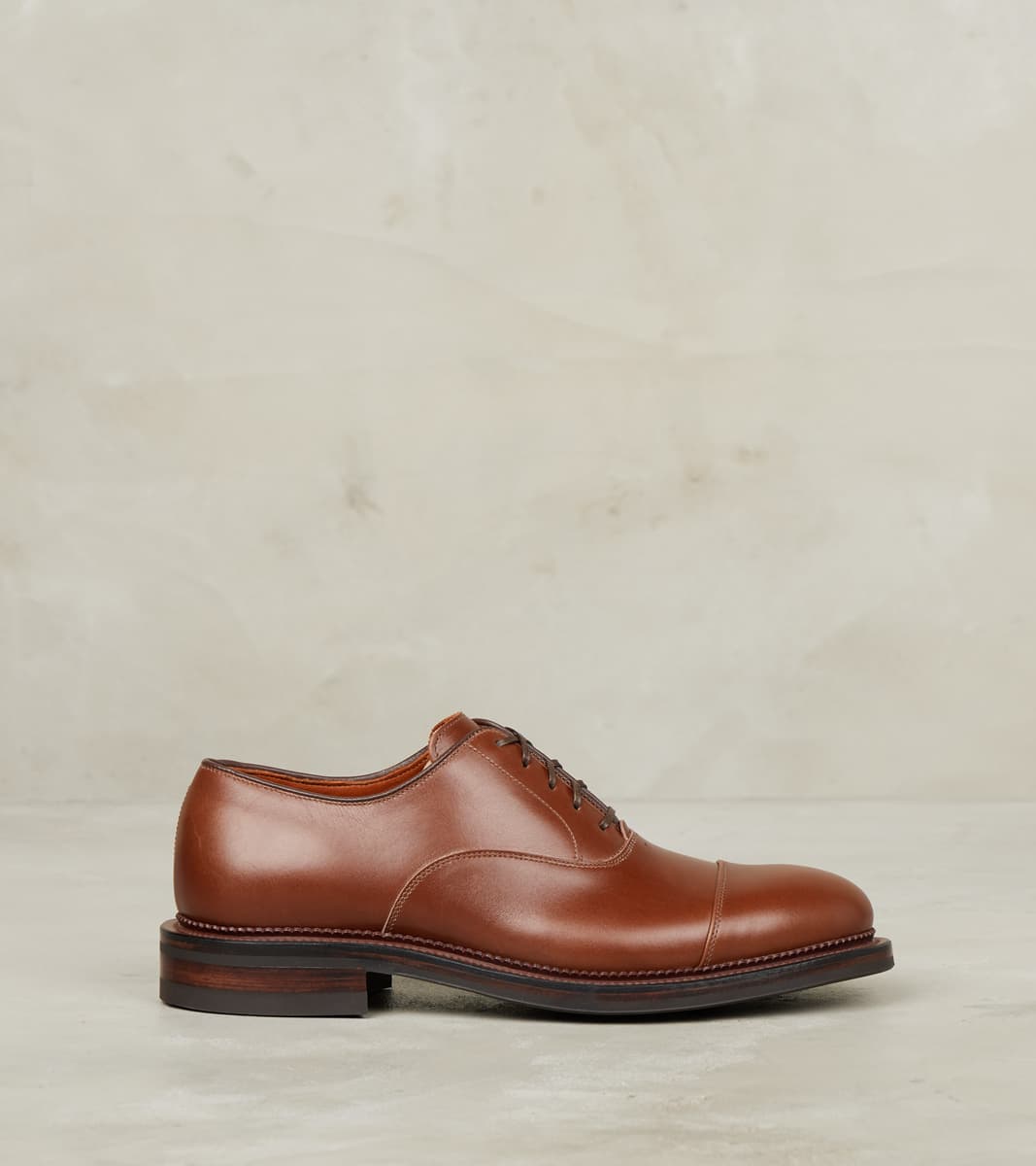 Viberg Bastion Oxford - 6478 - Dainite - D'Annonay Cognac Vocalou Calf