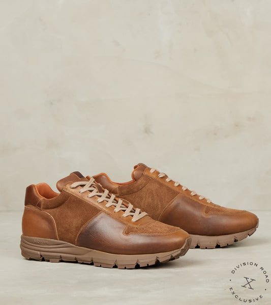 Viberg x Division Road Sneaker - 1003 - Fuga - CF Stead Camel Oiled Calf & Bison …