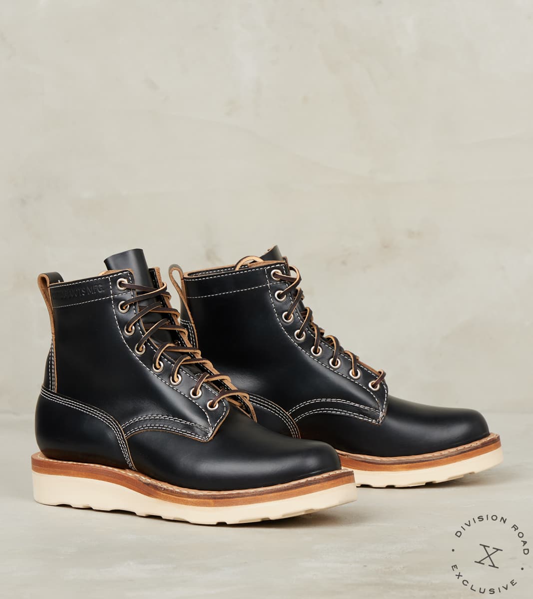 White's x Division Road Cruiser 350 - 55 - Vibram 4014 - Horween Black CXL