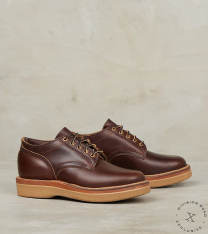 White's x Division Road Oxford 300 - 55 - Vibram 2060 - Horween Brown CXL