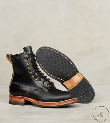 Semi-Dress 375 - 55 - Half Comp - Horween Black Waxed Flesh