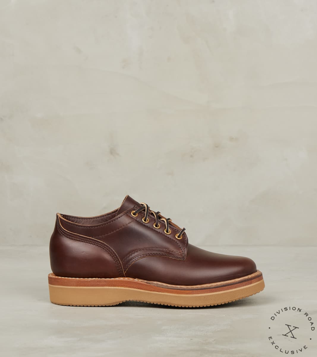 White's x Division Road Oxford 300 - 55 - Vibram 2060 - Horween Brown CXL