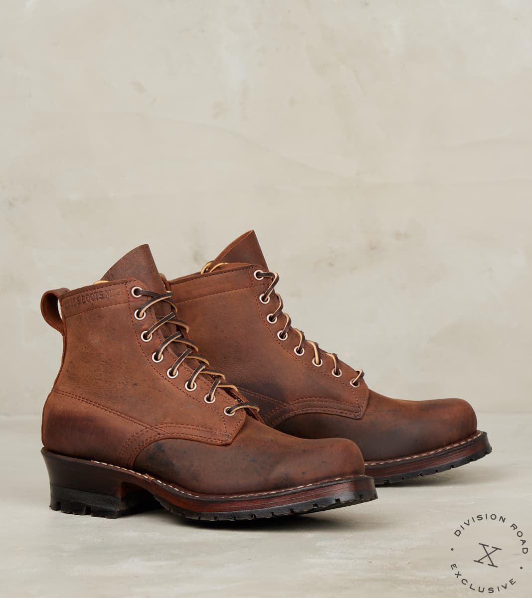 Division Road × White's Semi-Dress 350 Urban Brown Waxed Kudu