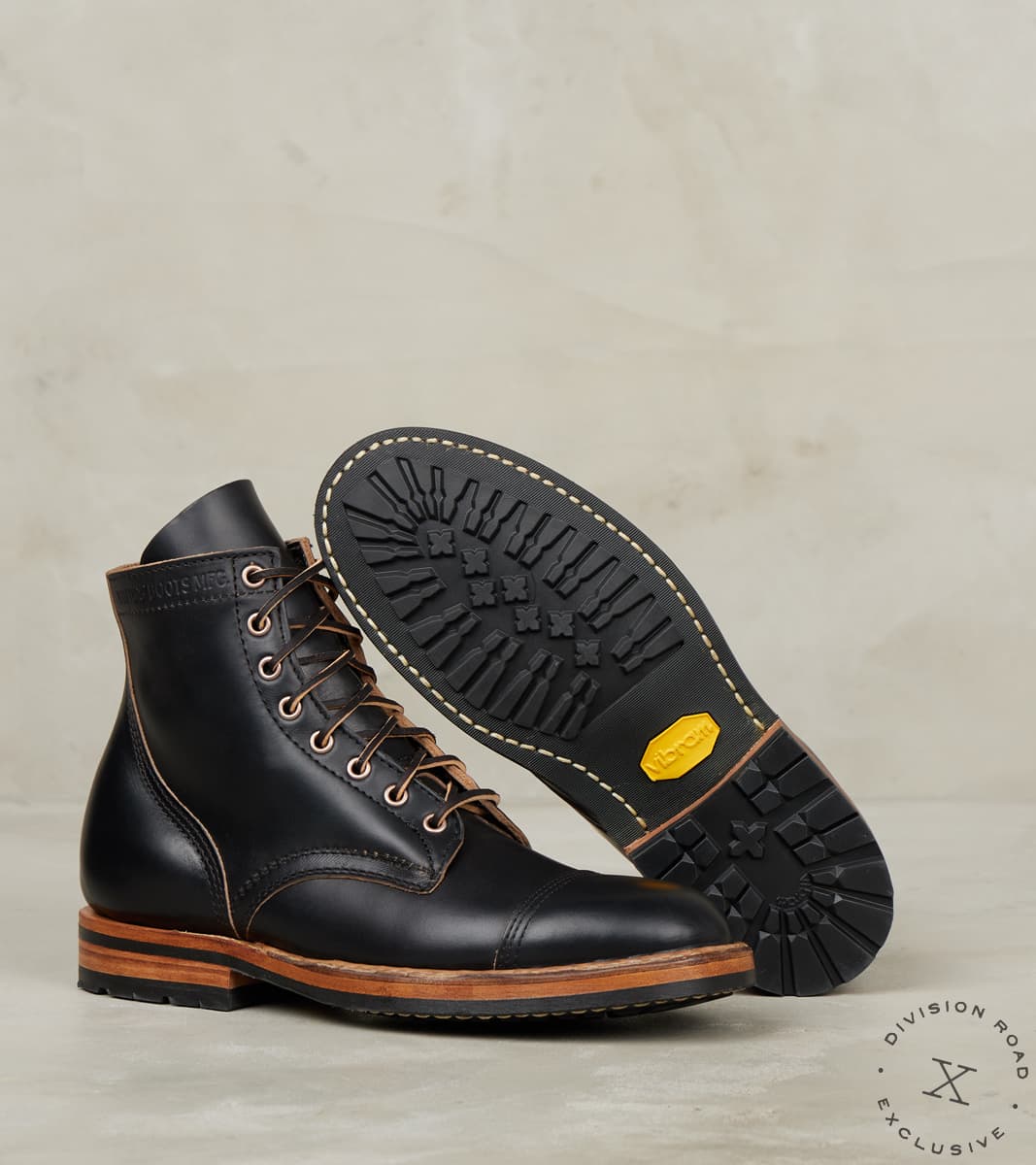 White's x DR MPM1 - MP - Vibram Mini Lug - Horween Black CXL