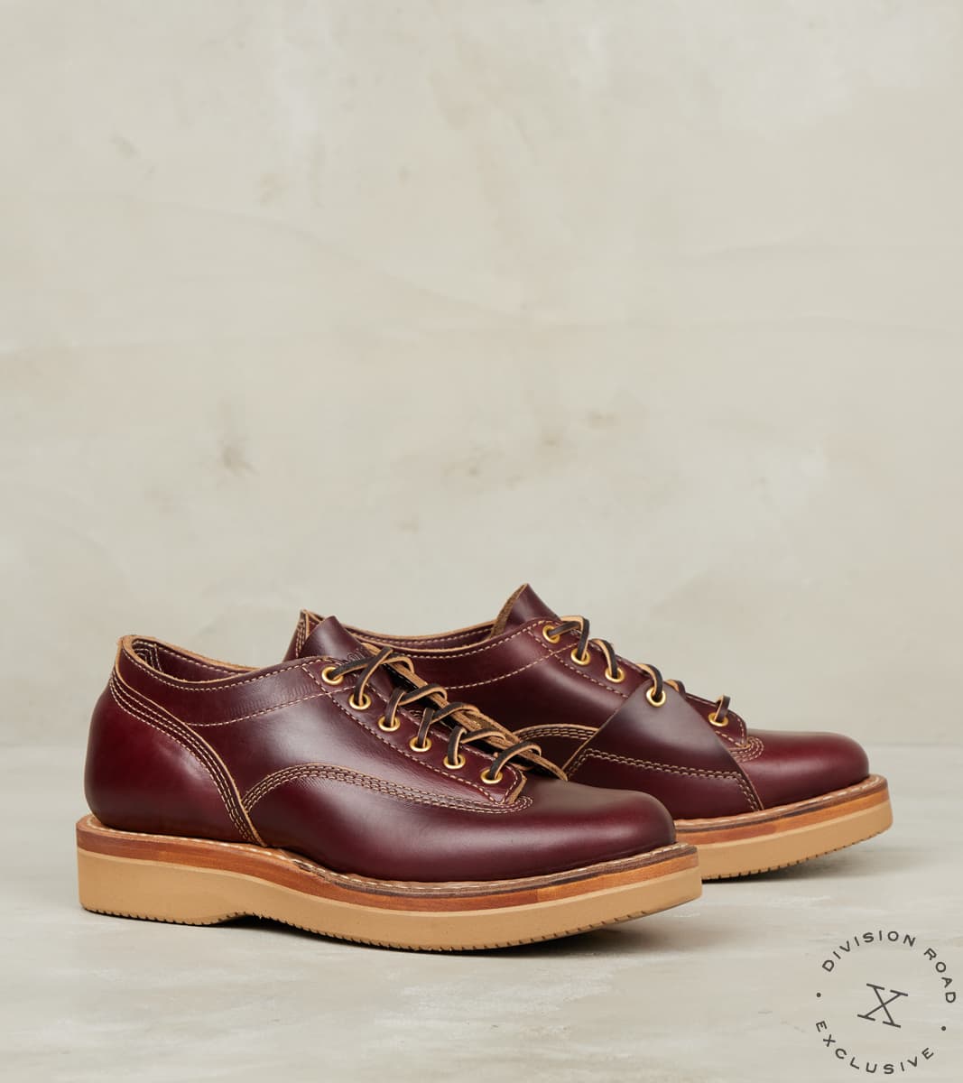 White's x Division Road LTT Oxford 300 - 55 - Vibram 2060 - Burgundy CXL