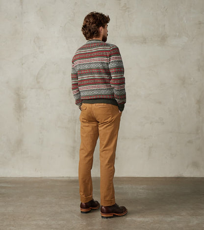 Fair Isle Lambswool Crewneck - Festive Forest