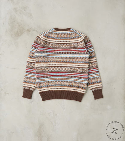 Fair Isle Lambswool Crewneck - Mocha