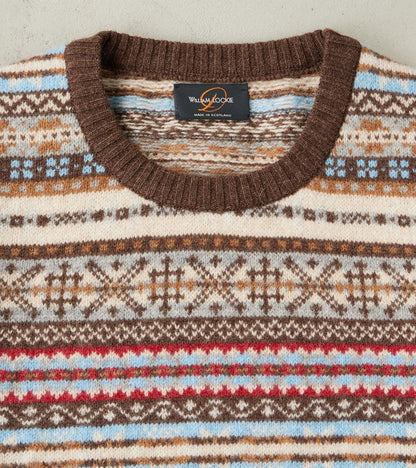 Fair Isle Lambswool Crewneck - Mocha