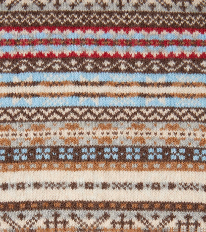 Fair Isle Lambswool Crewneck - Mocha