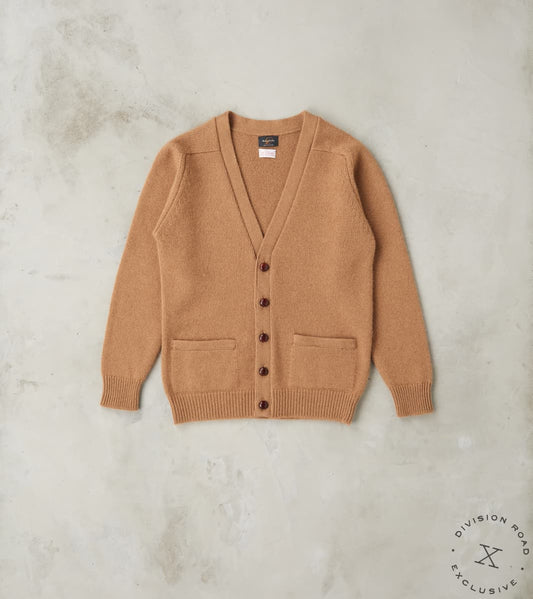 William Lockie x Division Road Berkshire Camelhair Cardigan - Natural