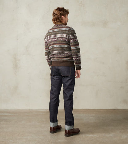 Fair Isle Lambswool Crewneck - Cocoa