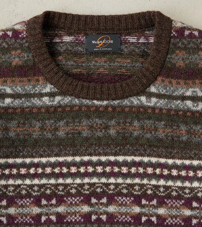 Fair Isle Lambswool Crewneck - Cocoa