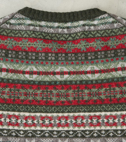 Fair Isle Lambswool Crewneck - Festive Forest