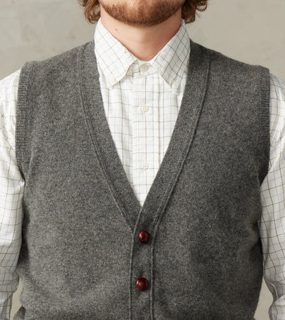 Oxford Camelhair Vest - Derby Grey