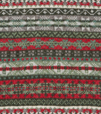 Fair Isle Lambswool Crewneck - Festive Forest
